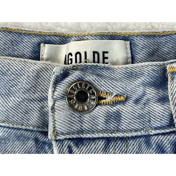 AGOLDE Shorts Womens Sz 26 Parker Cutoff Distressed Designer Denim Daisy Duke - Picture 7 of 13